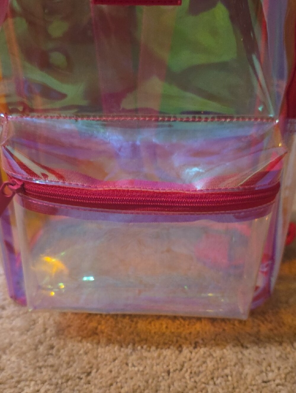 A&F Iridescent Clear Mini Backpack - Picture 2 of 9